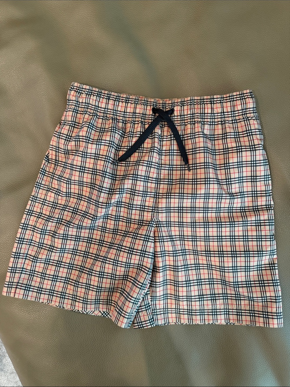 Burberry Vintage Check Drawstring Swim Shorts Size 12Y